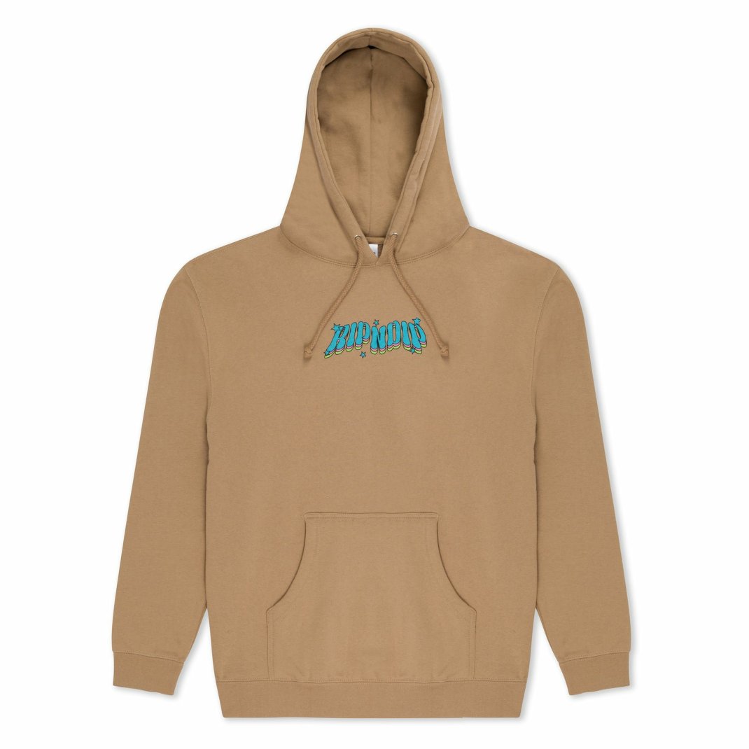 Apparel RIPNDIP Hoodies / Crewnecks | Tears To Heaven Hoodie Sandstone